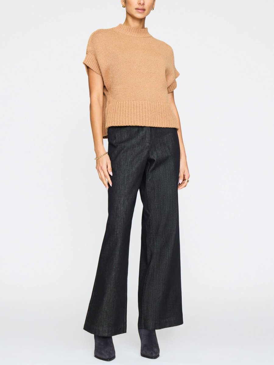 Women's Camel Rib Sweater - Adriane | Brochu Walker
