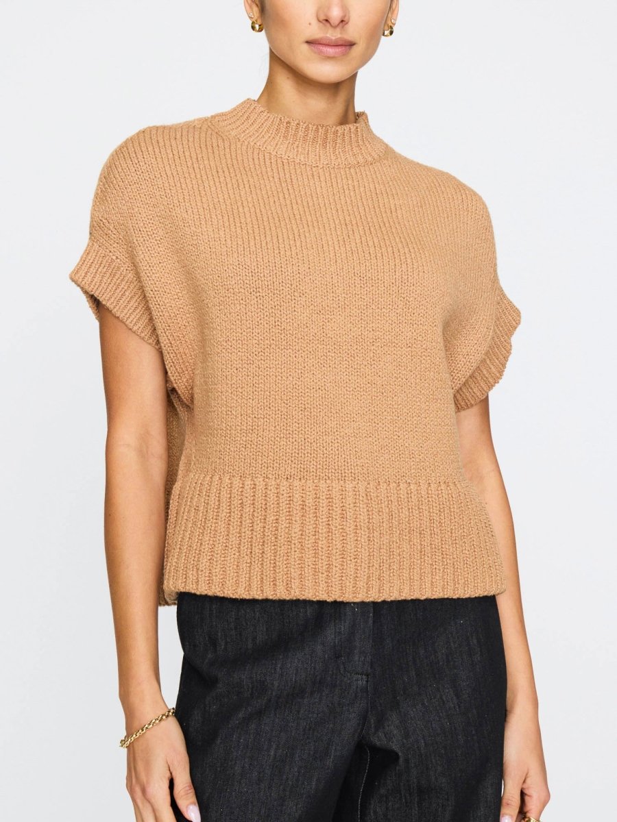 新品　BRIEFING　正規品　 MERINO HIGH NECK KNIT Women's Adriane Sweater in Camel | Brochu Walker