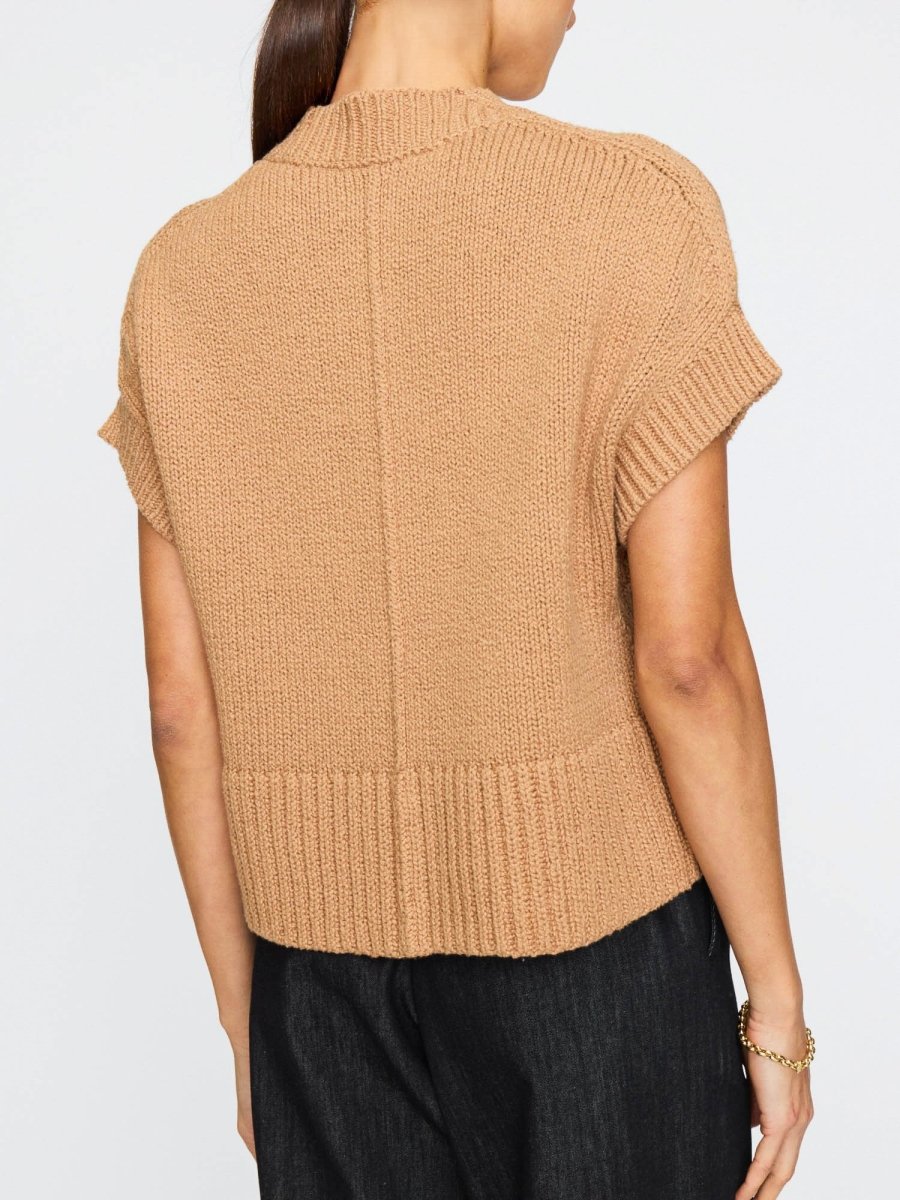 Women's Camel Rib Sweater - Adriane | Brochu Walker