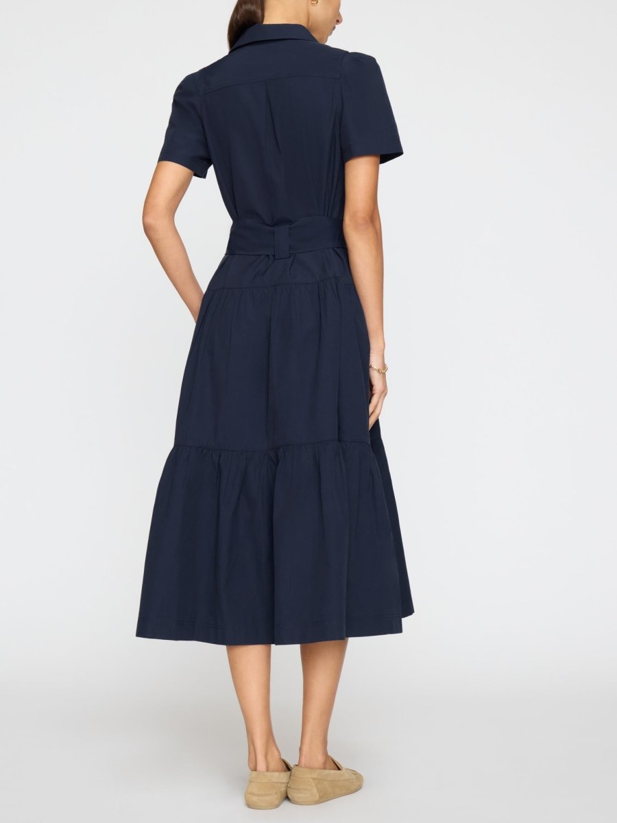 Navy Midi Dress - Alina | Brochu Walker