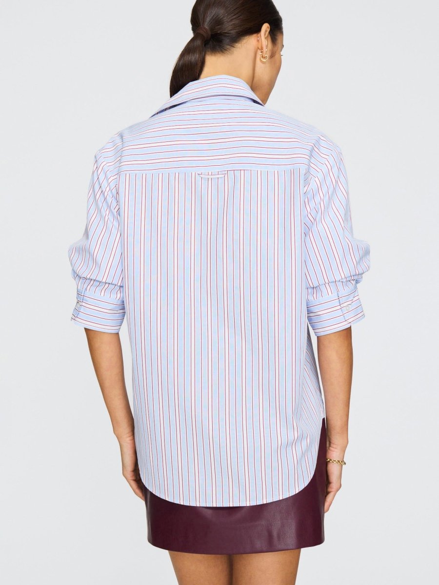 Women's Pia Shirt in Oxford Stripe | Brochu Walker
