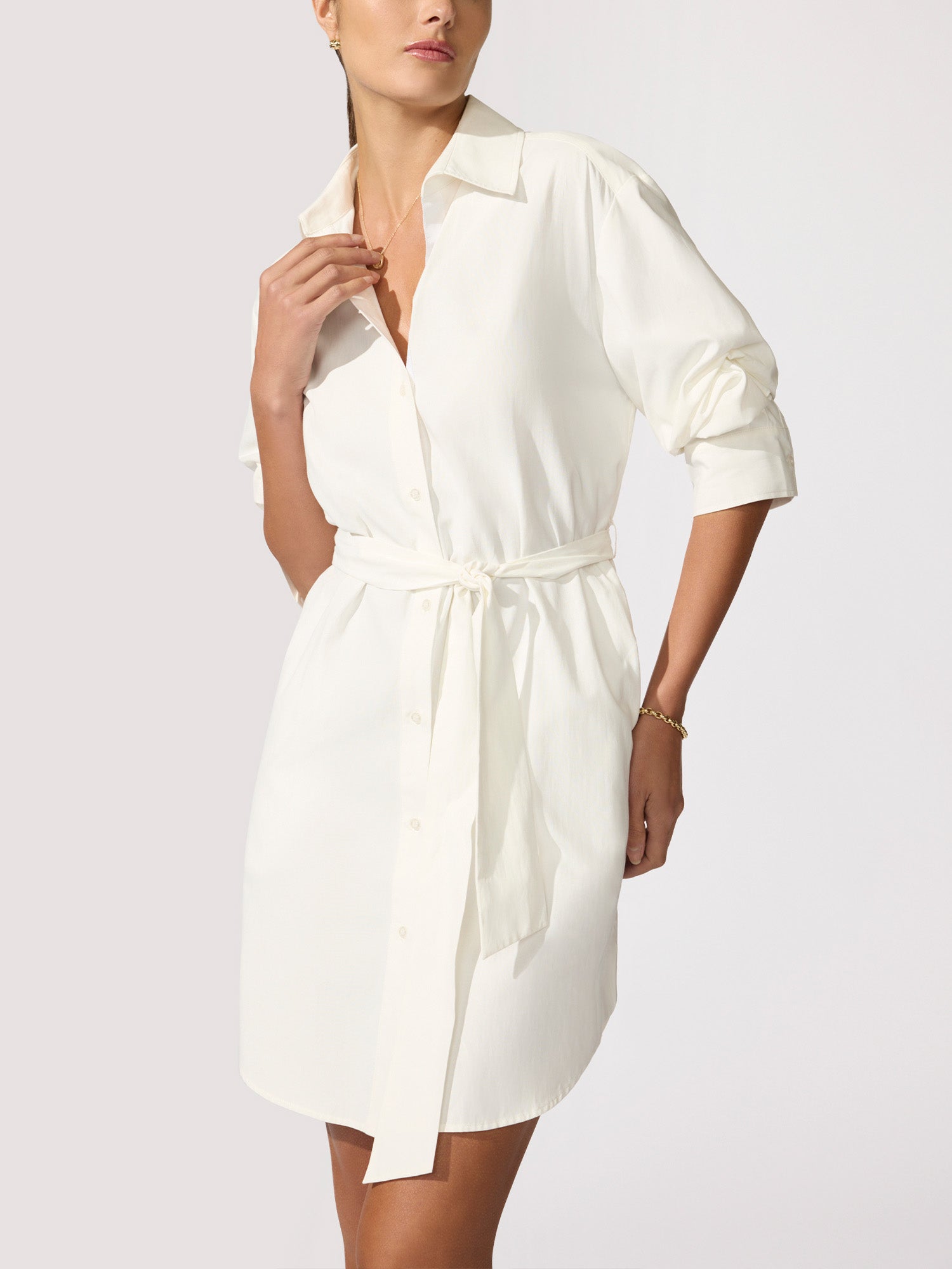 Women's Pia Dress in Ivory | Brochu Walker XS