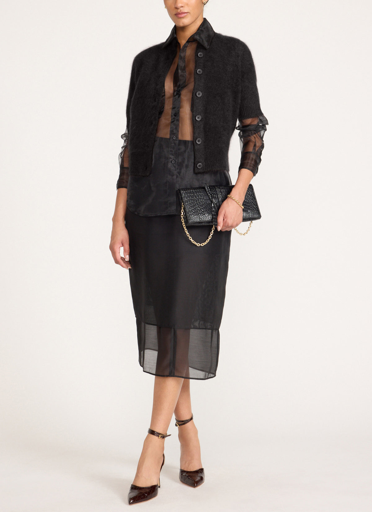 The Brushed Cashmere Rhea Cardigan, image 7 of 13