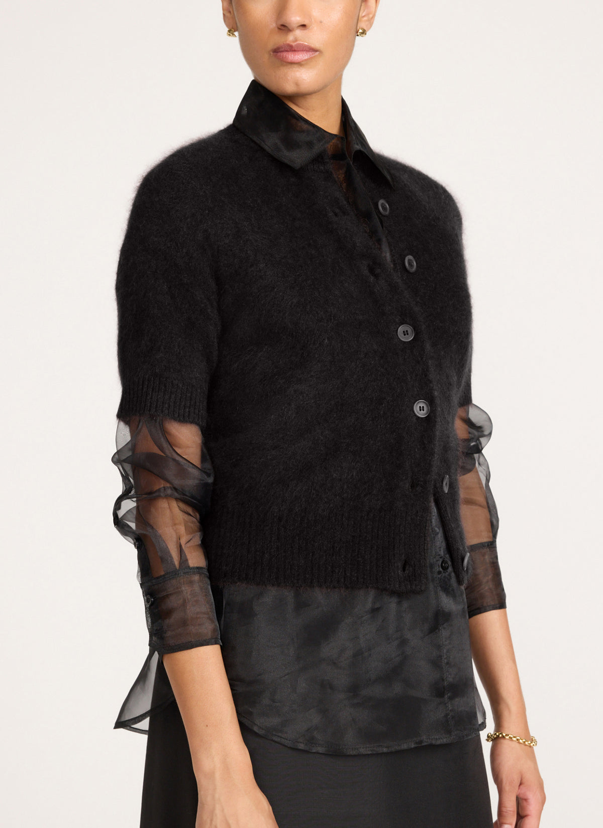 The Brushed Cashmere Rhea Cardigan, image 12 of 13
