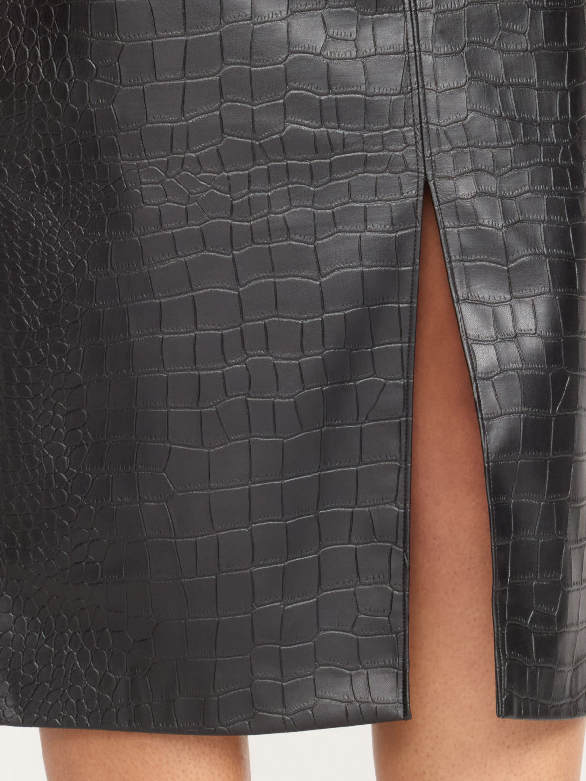 The Esme Croco Embossed Skirt, image 6 of 6