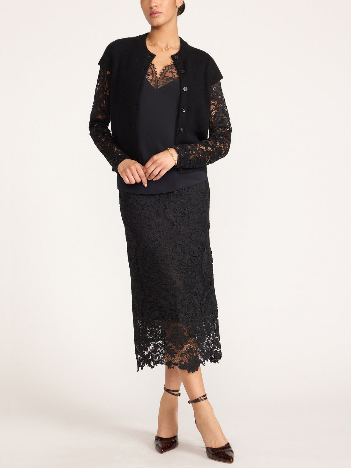 The Gemma Lace Layered Cardigan, image 7 of 15