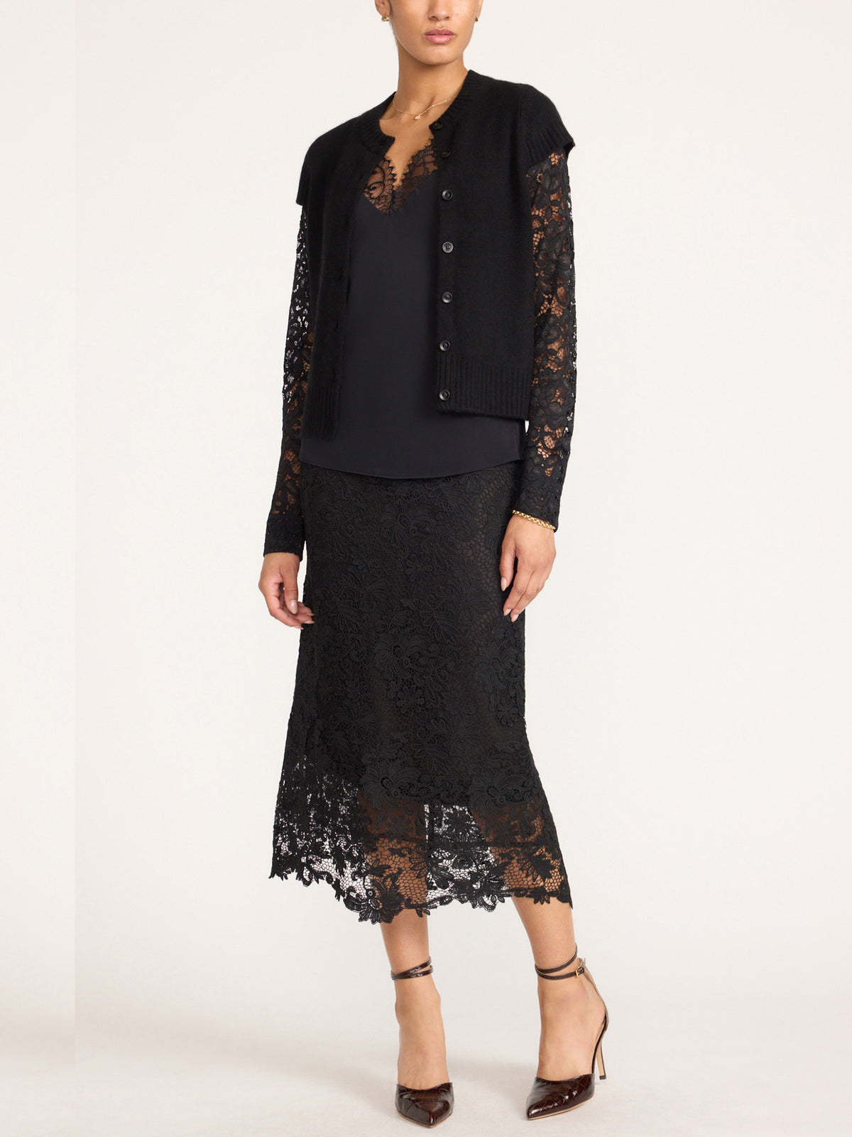 The Gemma Lace Layered Cardigan, image 10 of 15