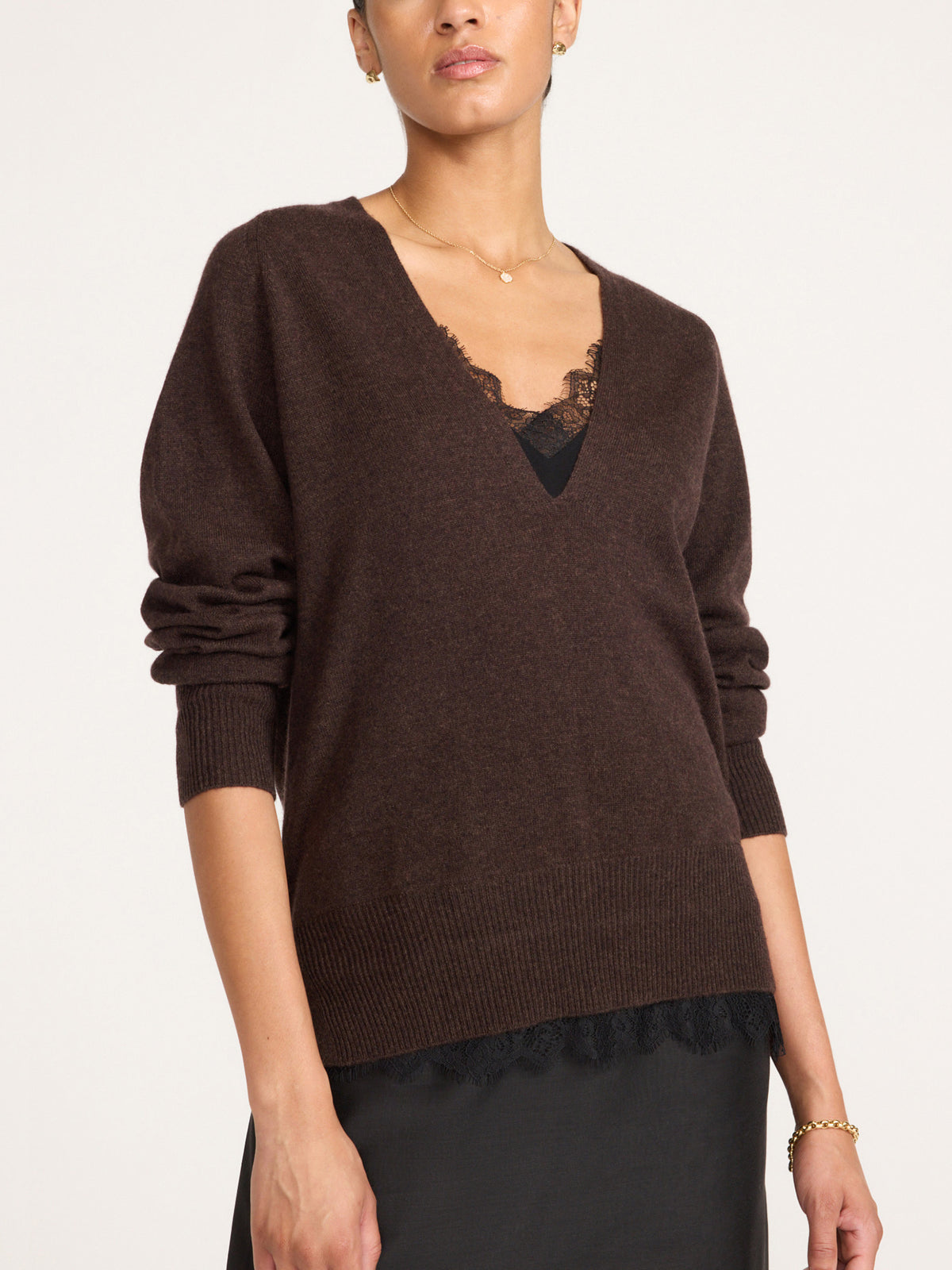 The Lace Vee Looker Pullover, image 5 of 8