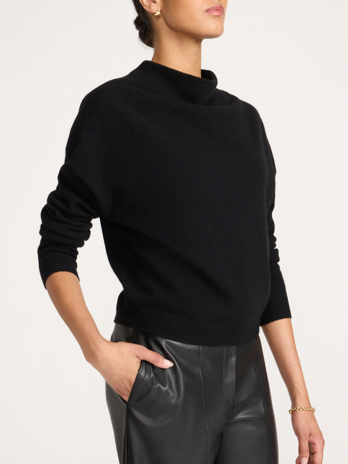 The Morten Funnel Neck Cashmere Pullover, image 4 of 8
