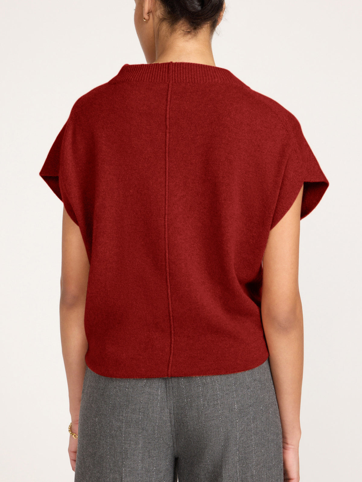 The Morten Funnel Neck Cashmere Top, image 5 of 7