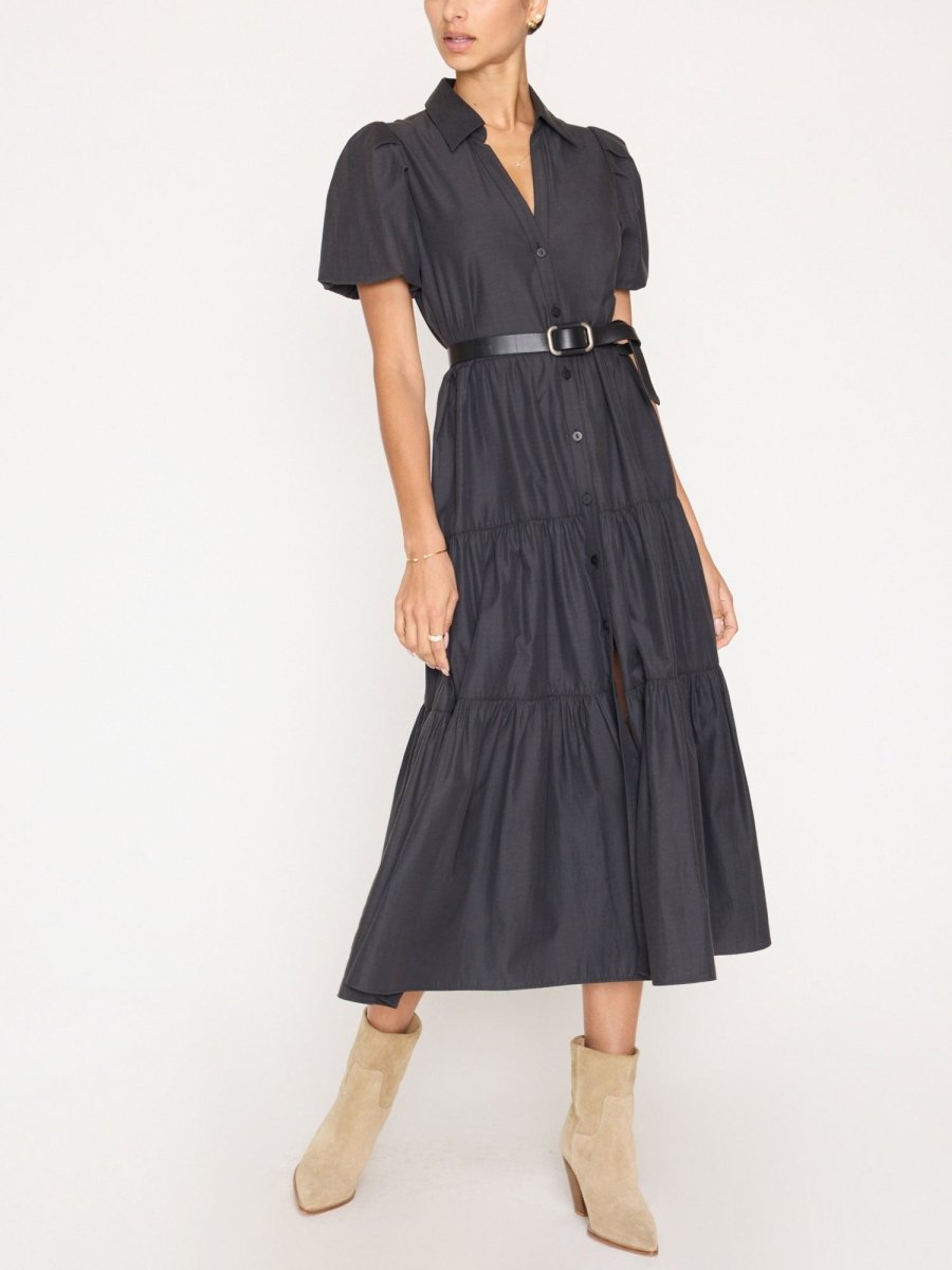 Brochu Walker The Havana Dress - Washed Black M Brochu Walker The Havana Dress - Washed Black M
