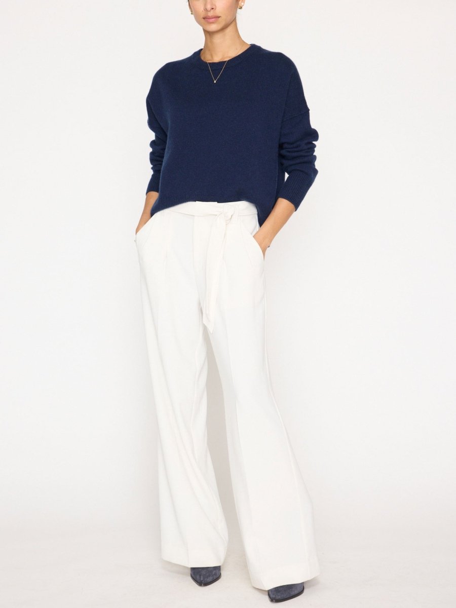 Women's Bright Crew Sweater in Navy