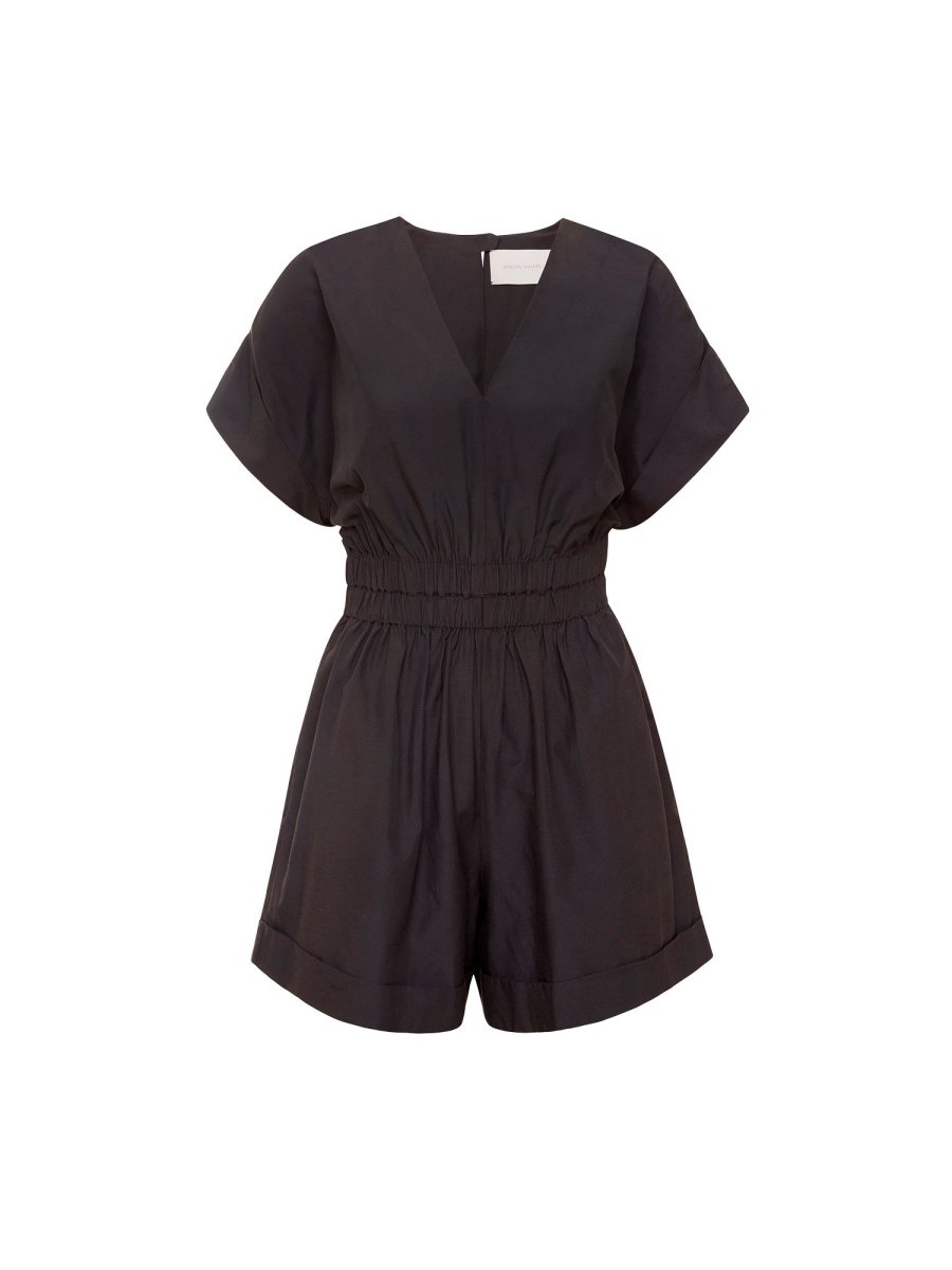 Black Alessia Romper Washed | Brochu Walker XS | Washed Black Black Alessia Romper Washed | Brochu Walker XS | Washed Black