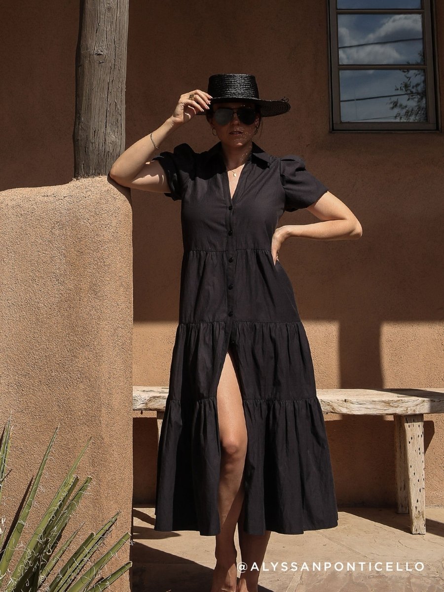 Women's Havana Dress in Washed Black Brochu Walker - Main Image