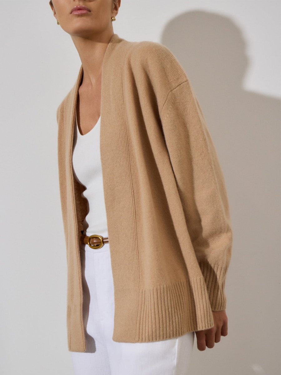 Women's Amber Cardigan in Pale Camel | Brochu Walker