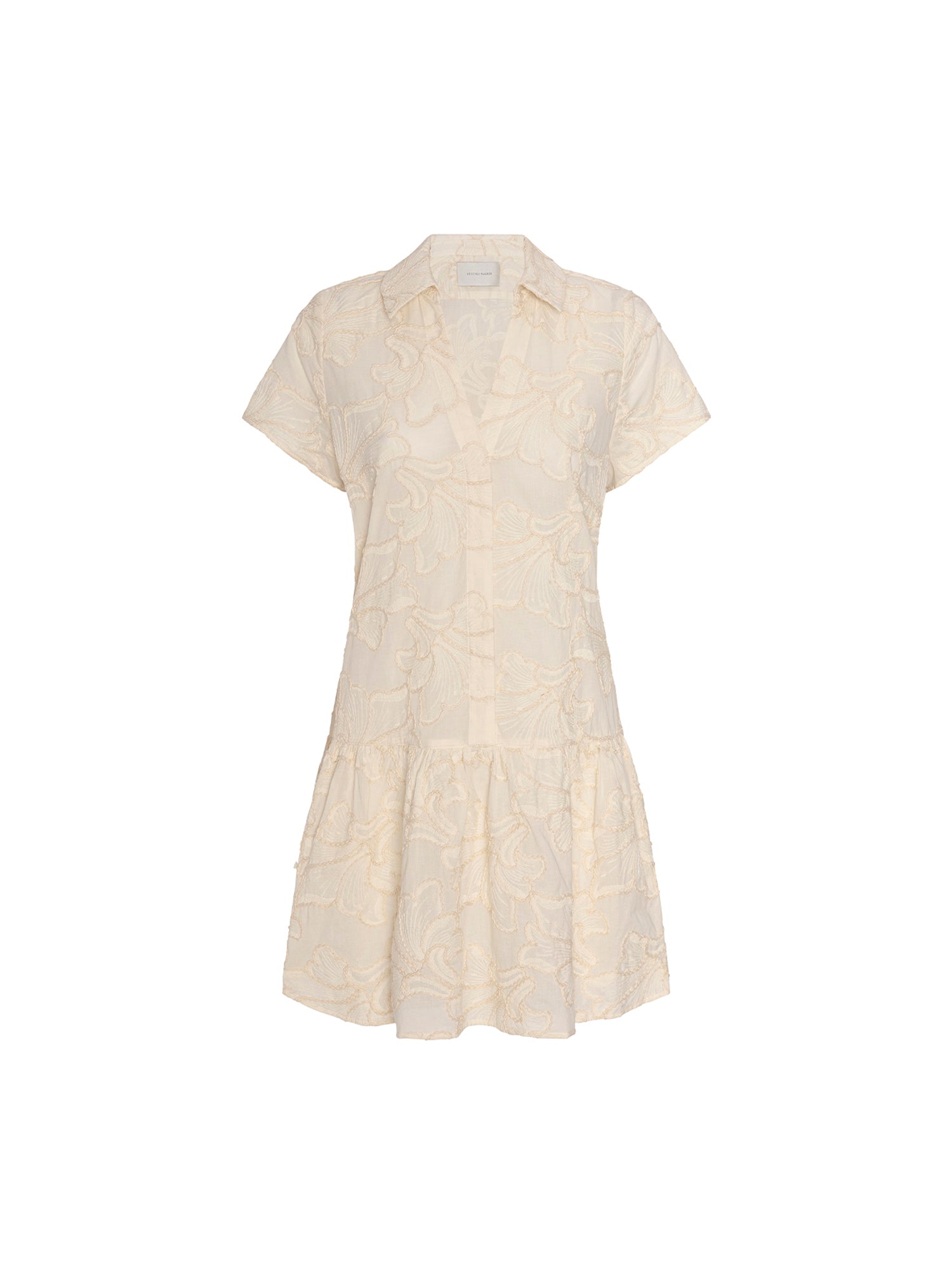 The Antibes Embroidered Dress in Ecru in Cotton | S | Brochu Walker The Antibes Embroidered Dress in Ecru in Cotton | S | Brochu Walker