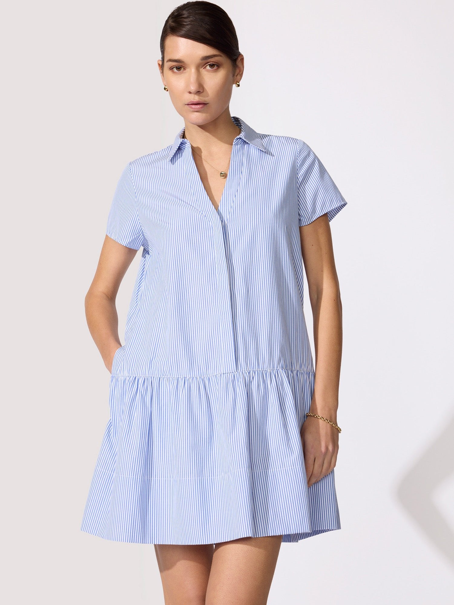 Brochu Walker Antibes Dress - Blue Stripe Brochu Walker Antibes Dress - Blue Stripe