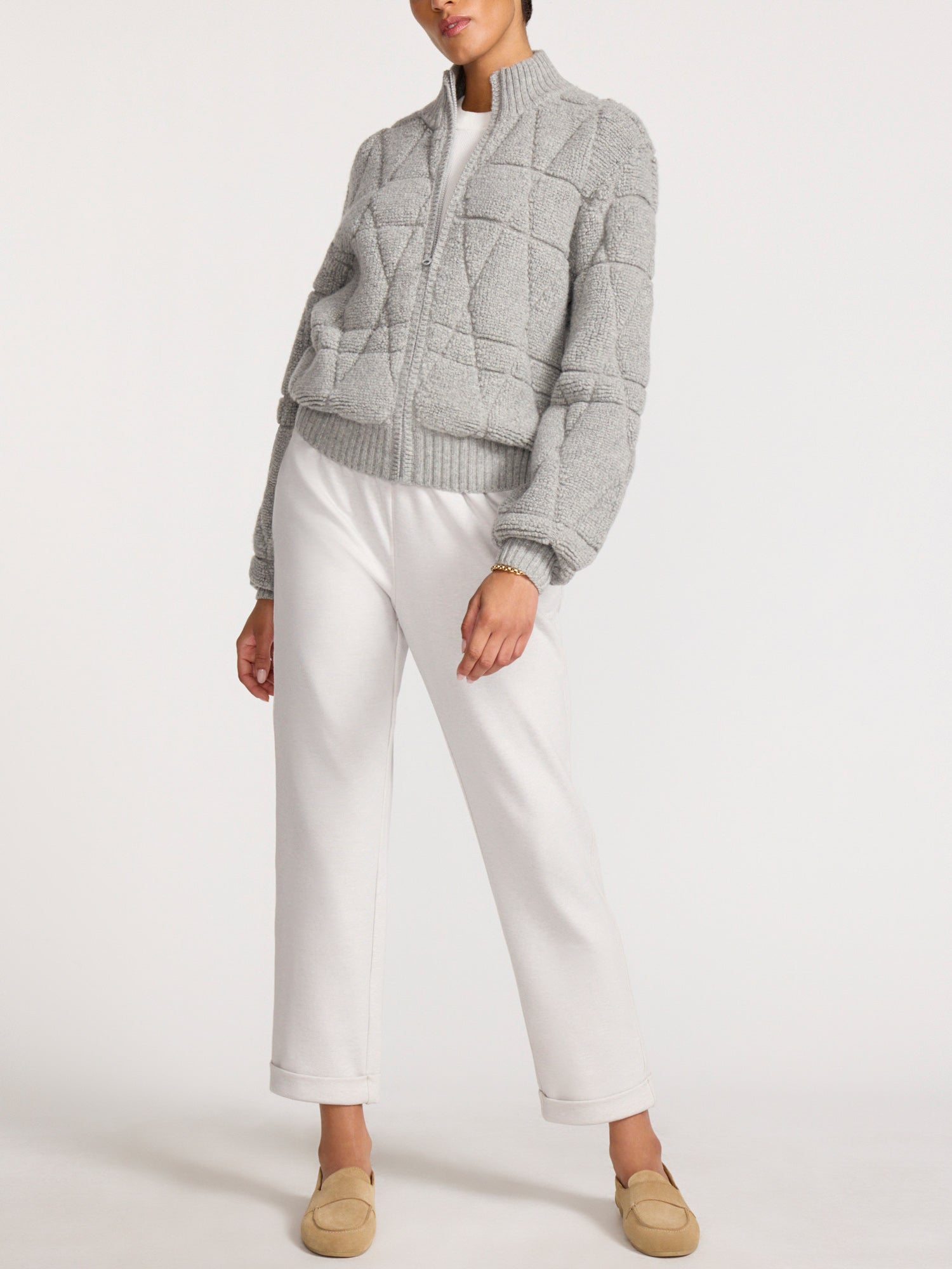 Women's Avalon Bomber in Sterling Melange | Brochu Walker