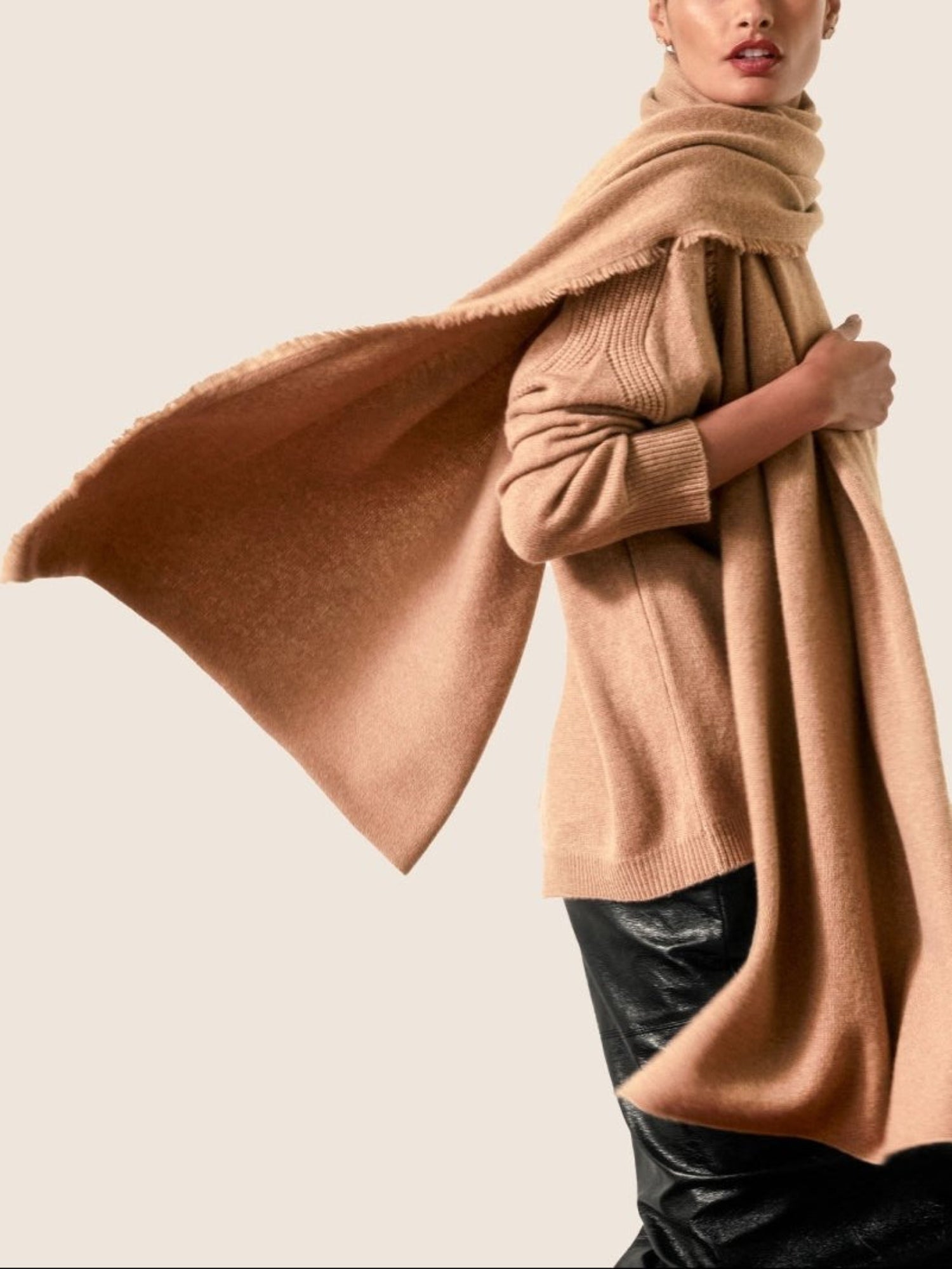 The Cashmere Fringe Wrap
