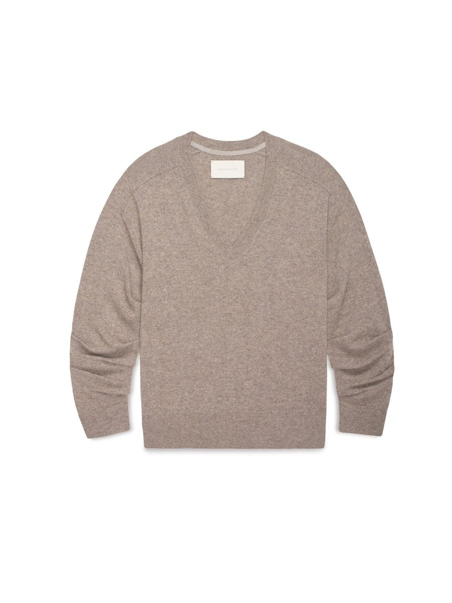 Brown Ennes Ruched Sweater Otter | Brochu Walker
