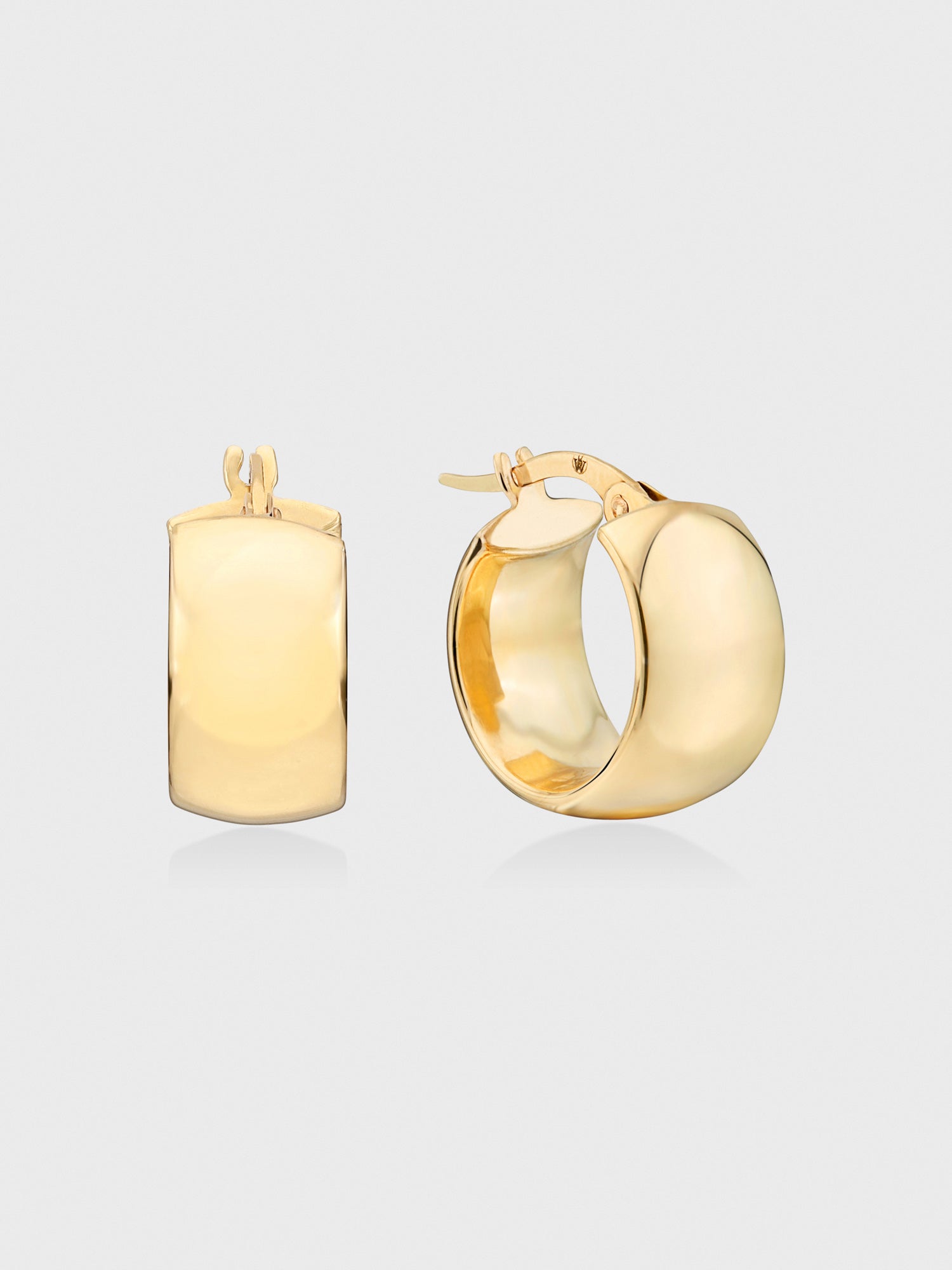 Icons Yellow Gold Mini Hoop Earrings