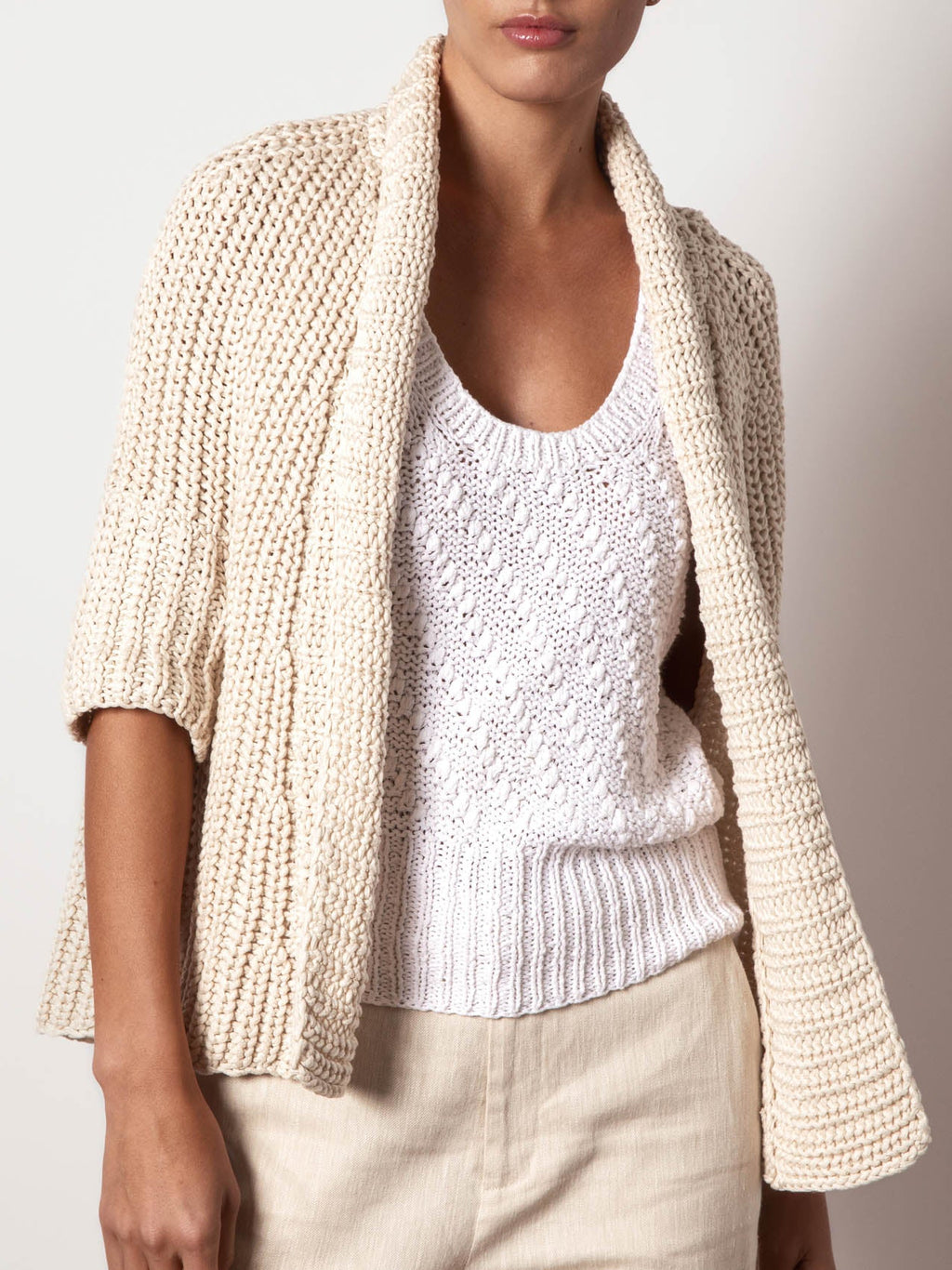 Fida Handknit Shrug