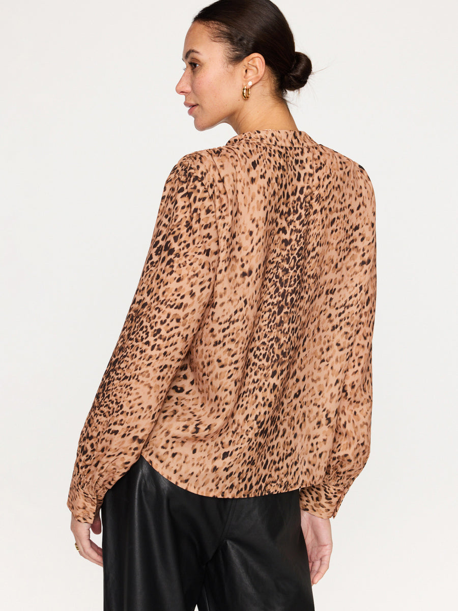 Ember blouse leopard print back view