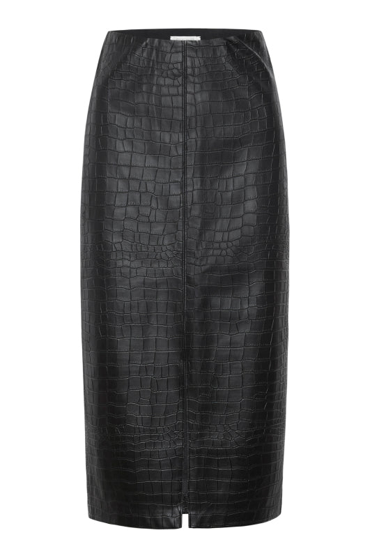 The Esme Croco Embossed Skirt, image 2 of 6