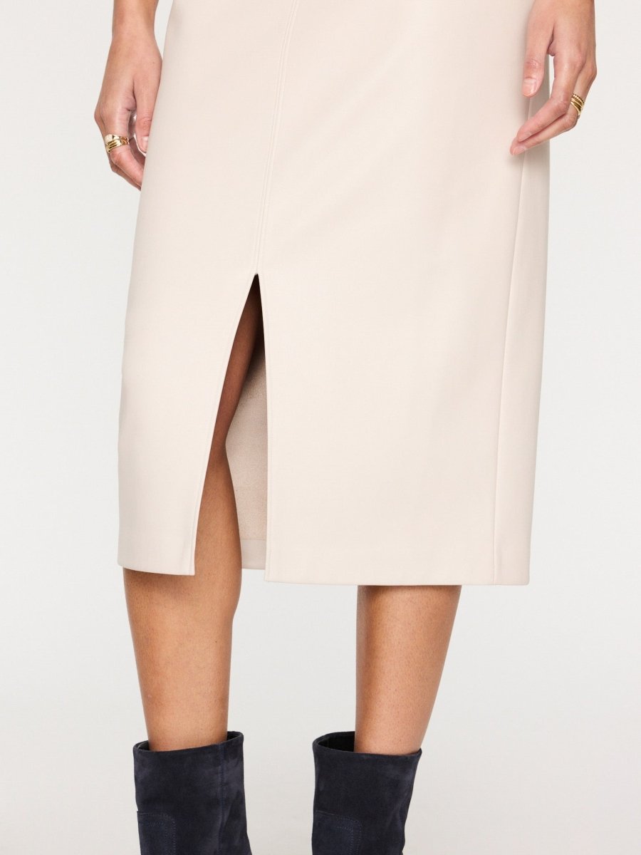 Esme white midi skirt close up