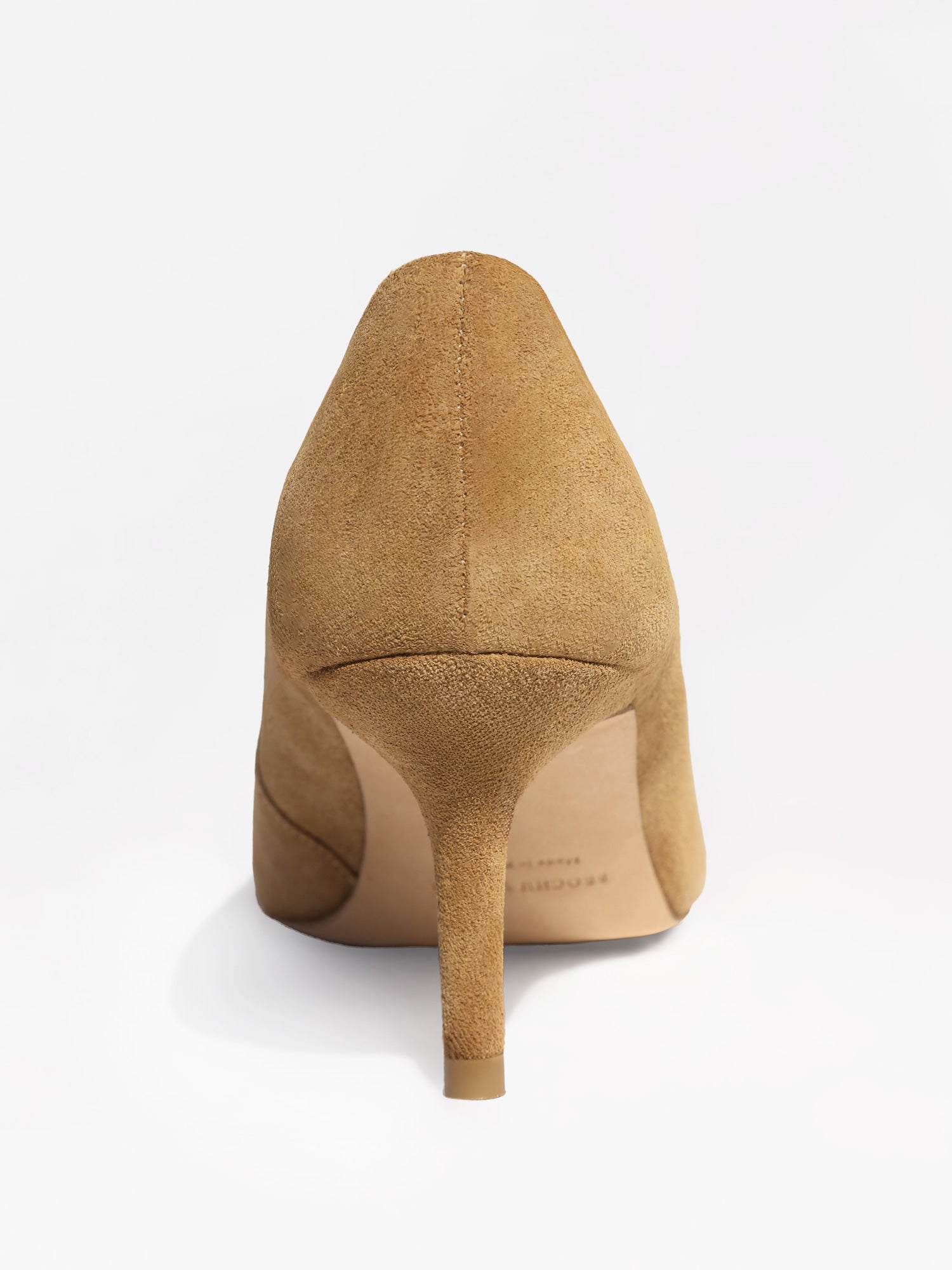 Everyday Tan Suede Pump back view