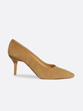 Everyday Tan Suede Pump side view