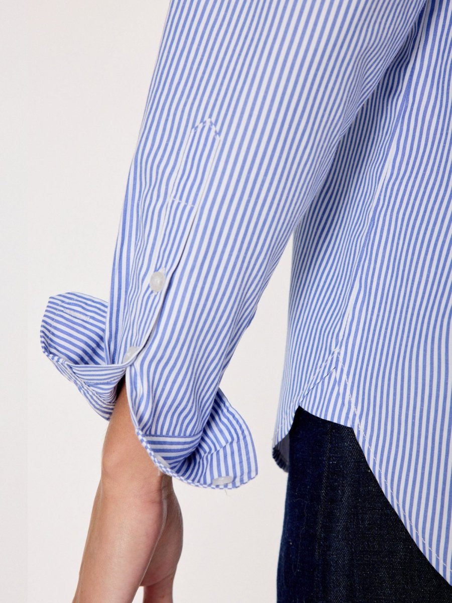 Women's Everyday Shirt in Blue Stripe | Brochu Walker
