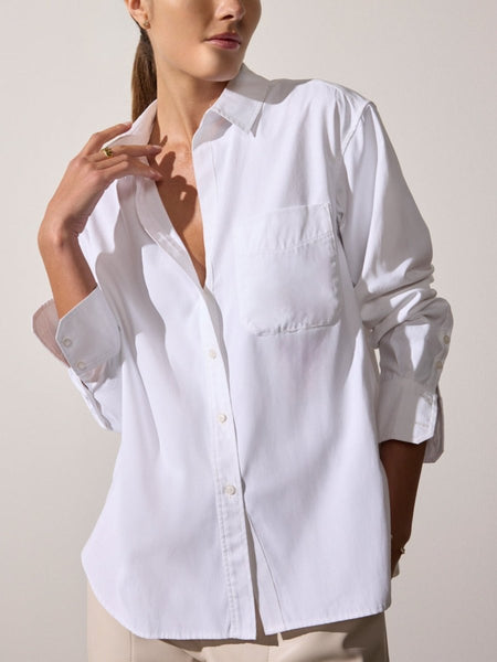 lui jewelry シャツ　ホワイト　luijewelry Ivory Leon Poplin Shirt