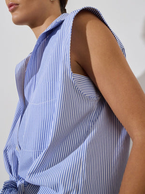 The Everyday Sleeveless Stripe Shirt