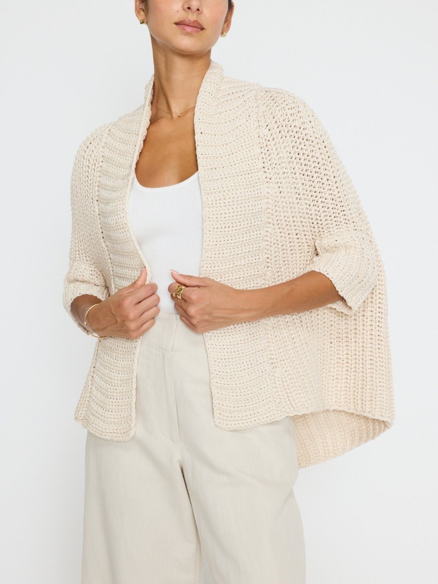 Women's Fida Handknit Shrug in Almond | Brochu Walker