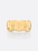 18k Yellow gold band ring front view