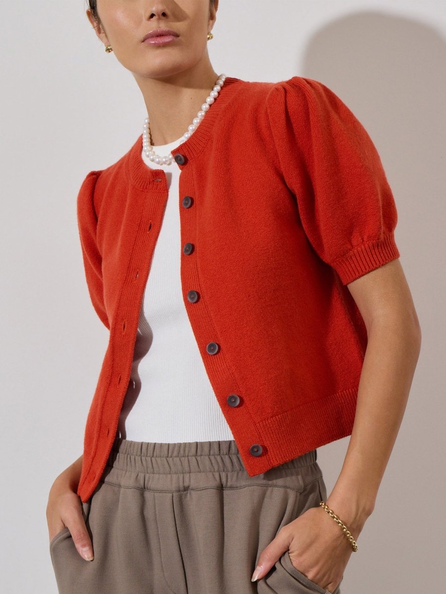 Orange Havana Cardigan Neroli | Brochu Walker