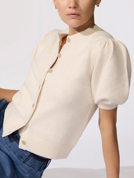 Women's Havana Cardigan in Oatmeal Melange | Brochu Walker