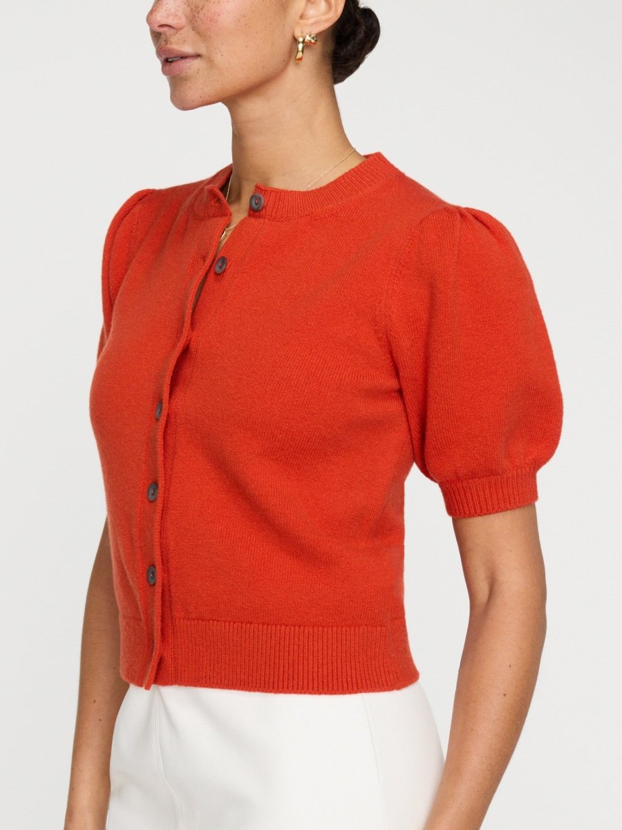 Women's Havana Cardigan in Neroli Orange | Brochu Walker