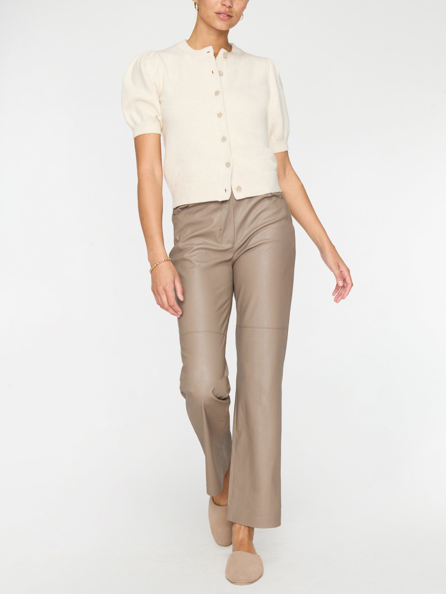 Women's Havana Cardigan in Oatmeal Mélange | Brochu Walker Women's Havana Cardigan in Oatmeal Mélange | Brochu Walker