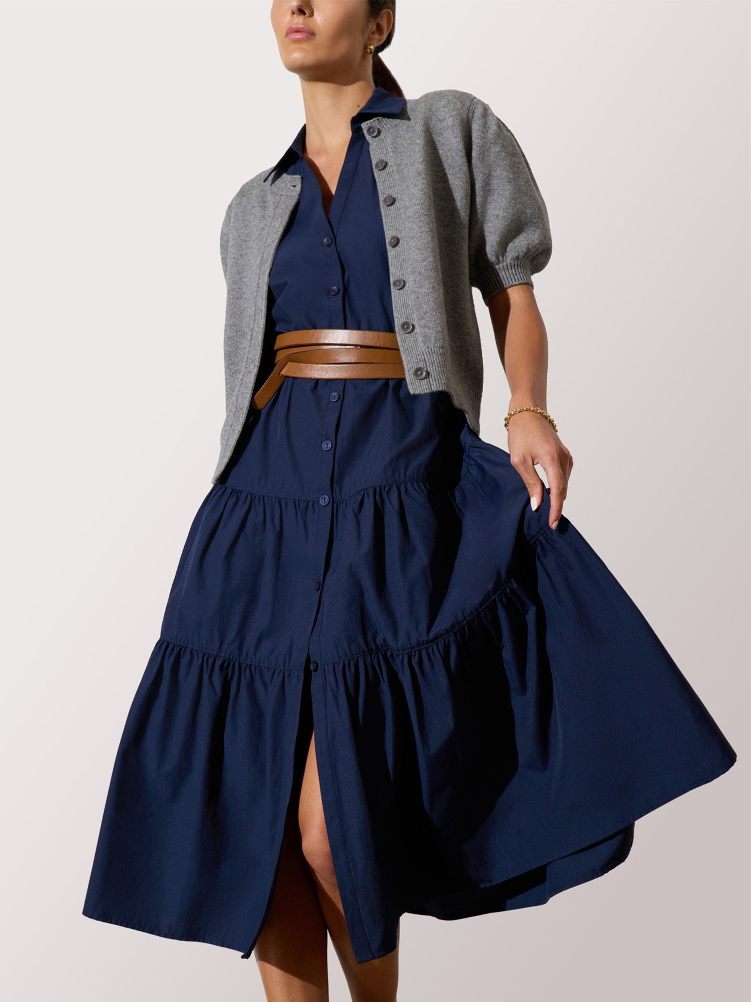 Women's Havana Cardigan in Foggy Mlange | Brochu Walker XS | Foggy Mlange Women's Havana Cardigan in Foggy Mlange | Brochu Walker XS | Foggy Mlange