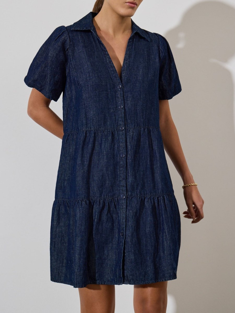 Women's Havana Mini Indigo Dress in Indigo | Brochu Walker M