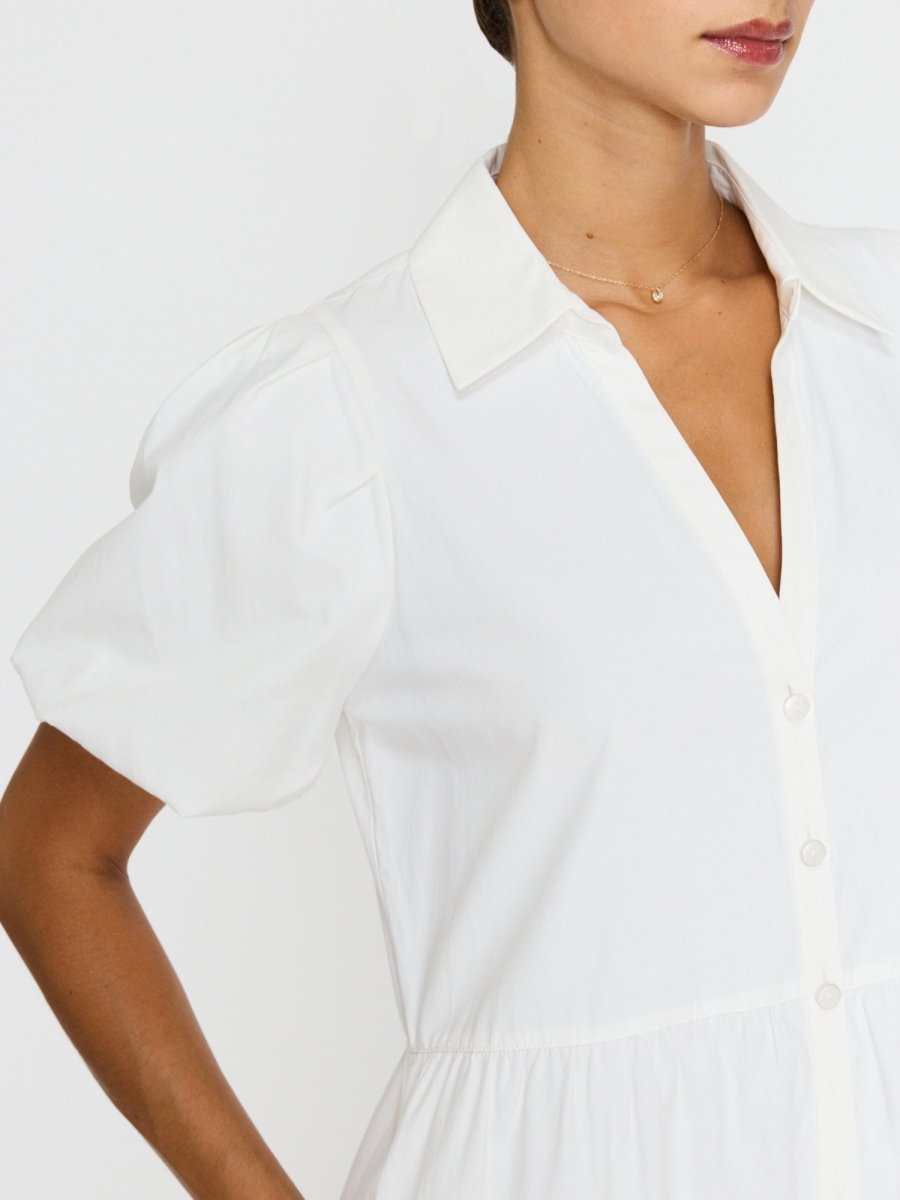 Havana white mini dress close up