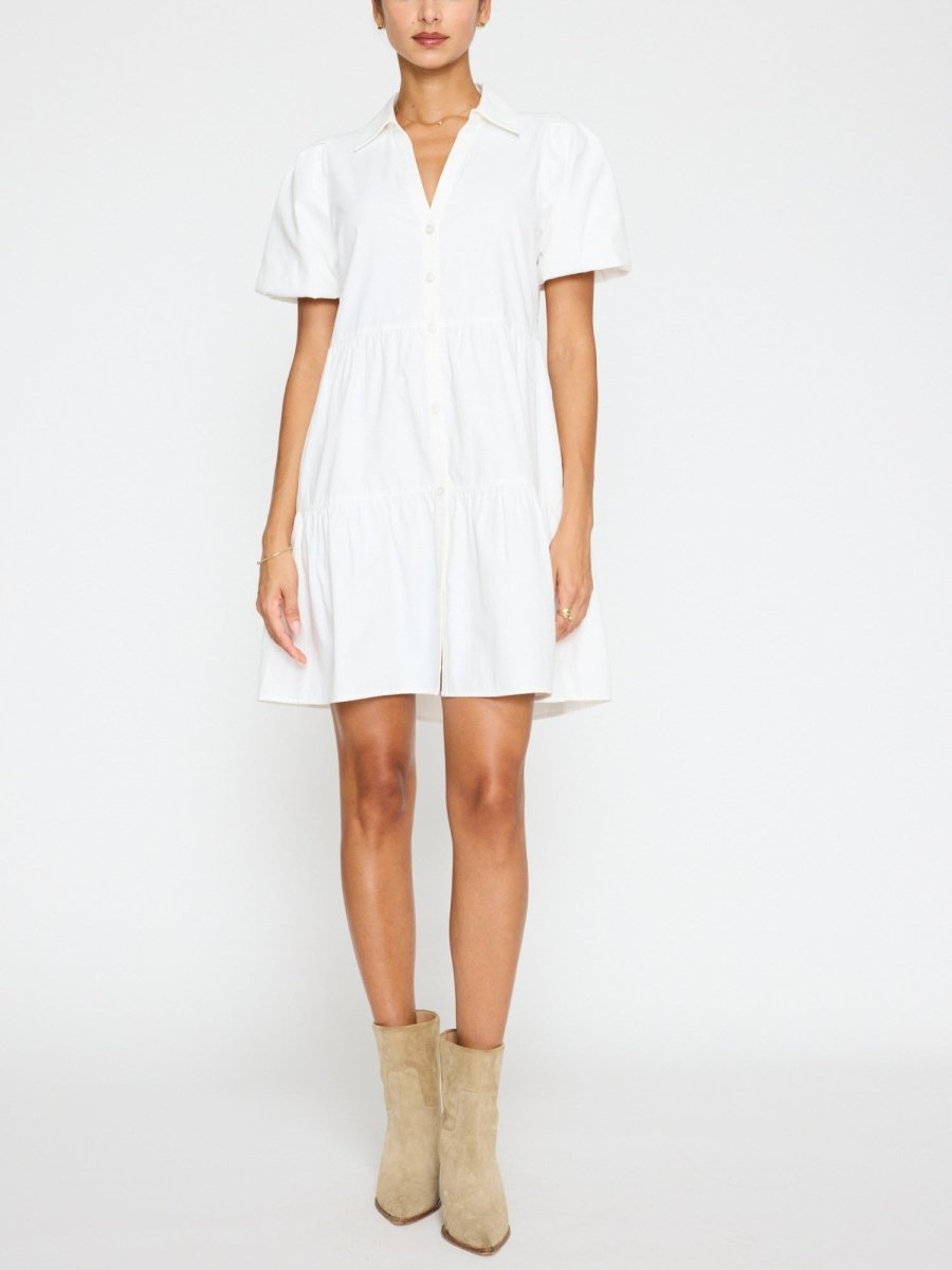 Havana white mini dress full front view