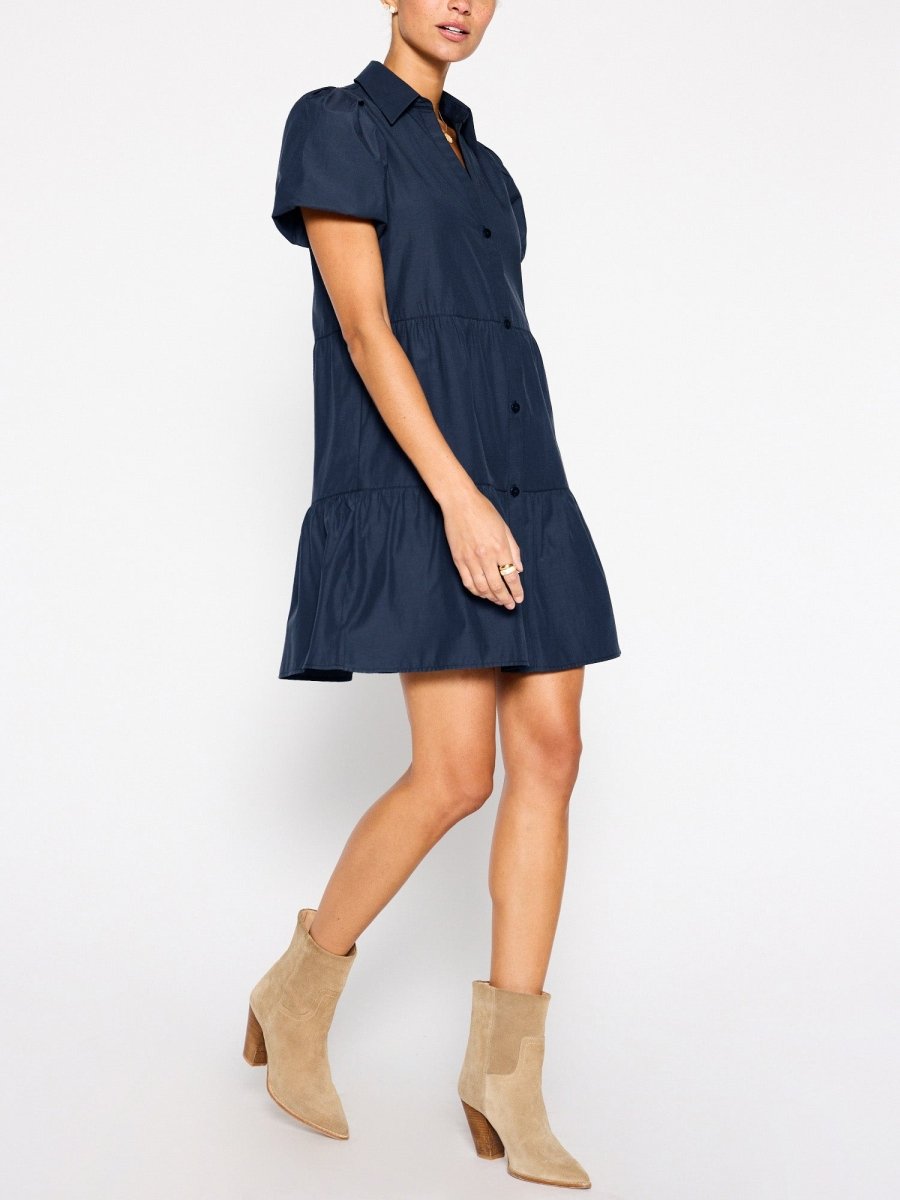 Havana navy mini dress side view