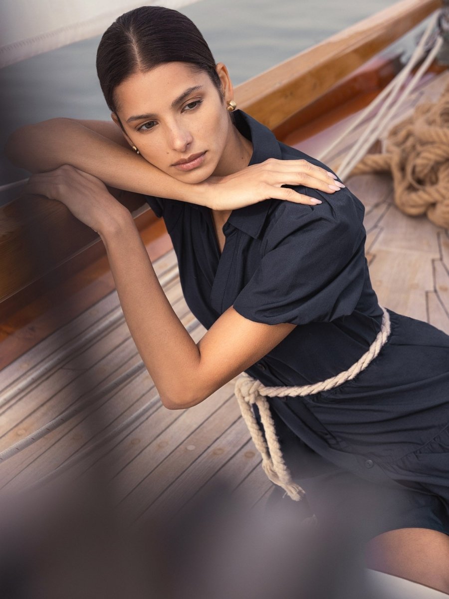 Brochu Walker - Havana Mini Dress in Navy Xs Brochu Walker - Havana Mini Dress in Navy Xs