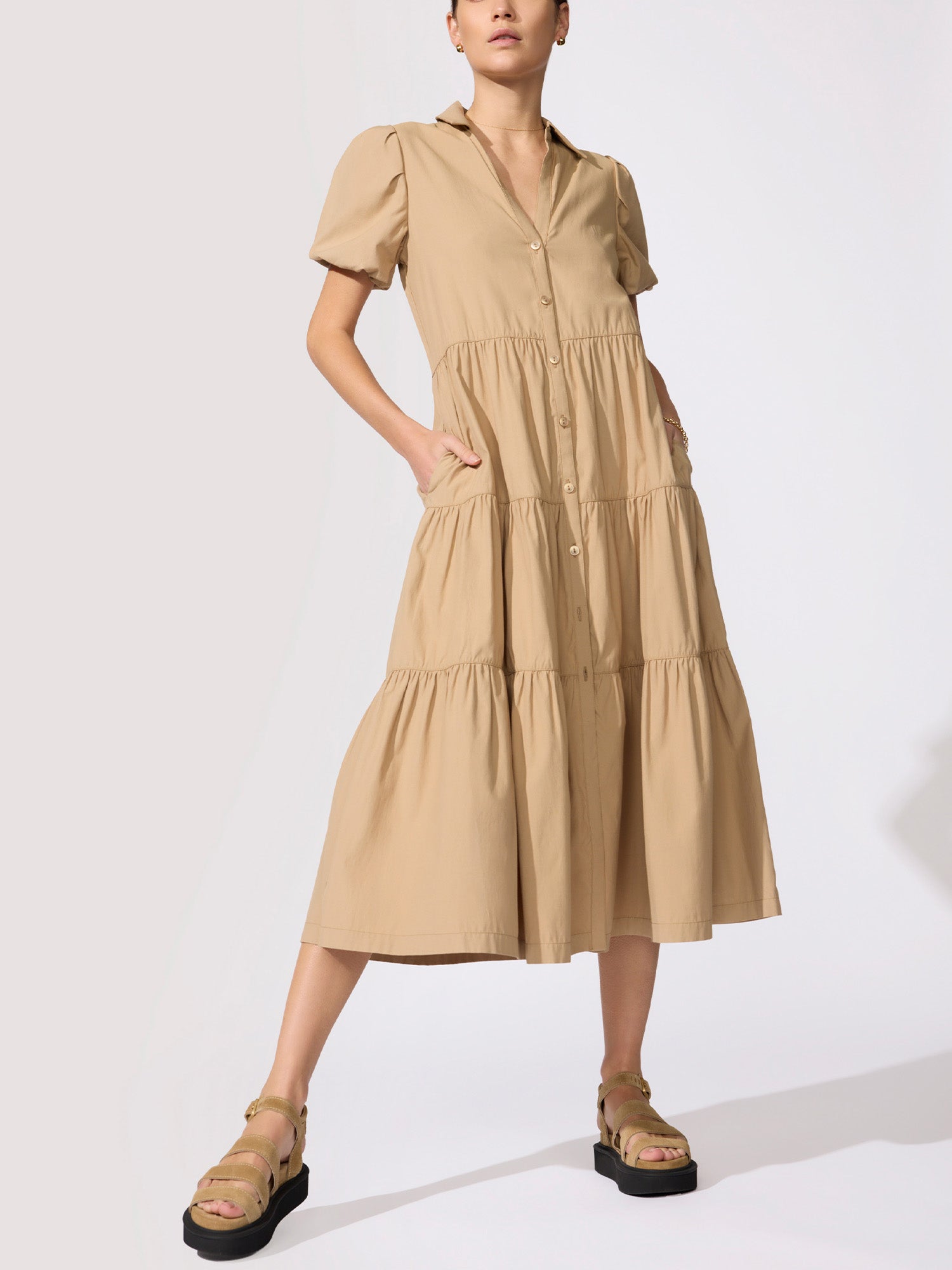 Women's Seoul Suede Sandal in Straw | Brochu Walker 8