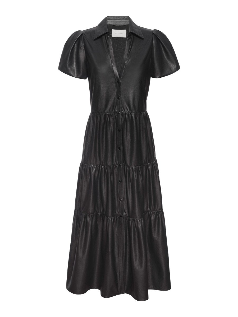 Women's Havana Leather Dress in Black Onyx | Brochu Walker