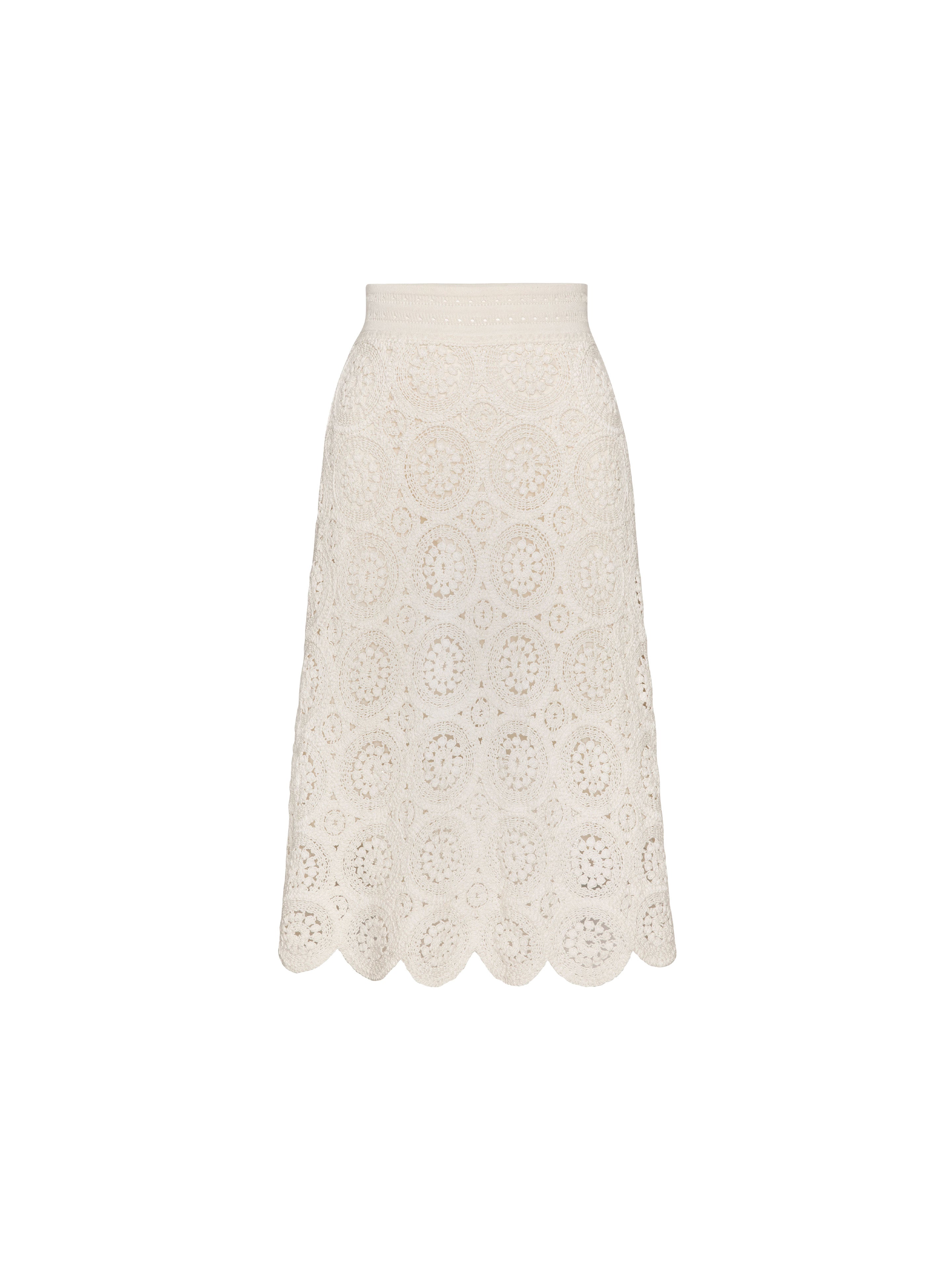 Designer Luxury Ivory Skirt Fawn | Brochu Walker