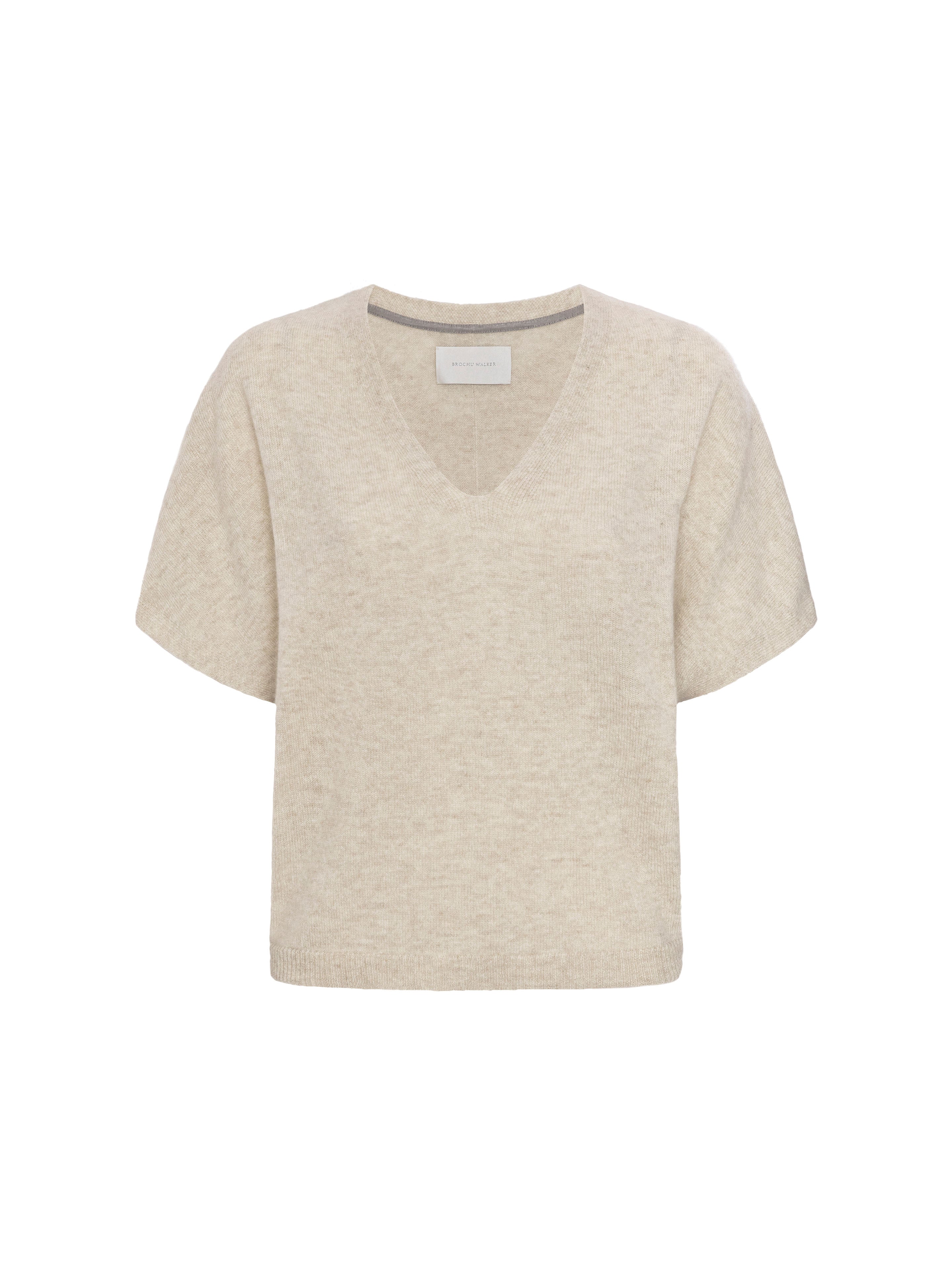 Women's Ophi Cashmere Vee in Buff | Brochu Walker